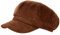 dy_mode Schirmmütze Damen Cord Kappe Ballonmütze Barett Cap - BM110 (BM111-Kupferbraun)