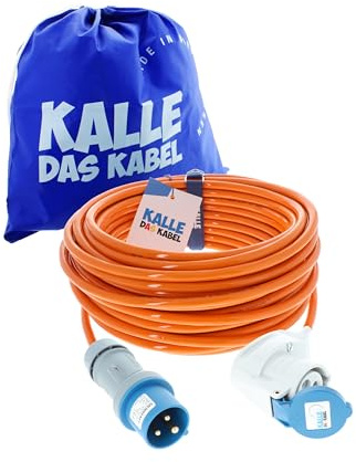 Prolunga CEE KALLE BLU SIGNAL 2,5 mm² angolo industriale costruzione barca womo campeggio Full pur-Purio cavo con 15 anni di garanzia 30 metri
