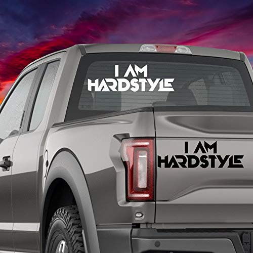 CELYCASY I Am Hardstyle Auto-Aufkleber, Vinyl, EDM, Mac, Laptop, Stoßstange, Handy-Fenster