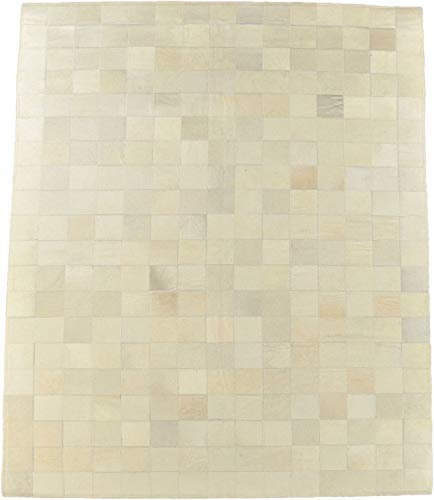 generisch KUHFELL Teppich Weiss Natur Patchwork CA. 150 x 200 cm Fell Teppich