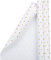 JAM PAPER Geschenkpapier - Gepunktetes Geschenkpapier - 2,3 m² pro Rolle - Weiss mit Goldfolien - Punkten - 2/Packung