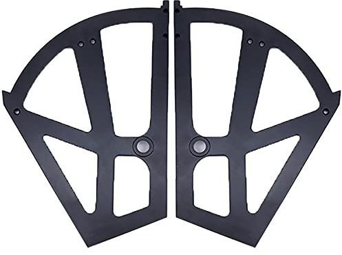 1 Par De Zapatos Móviles De Acero Inoxidable Bisagras De Gabinete De Almacenamiento De Muebles Hardware Oculto Sobre El Ajuste (1 Capa) (Negro)