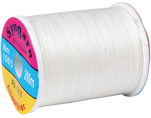 Syngarn - 10 Spulen mit je 200m (Leinen) Stärke Nm 100/3 - Allesnäher, Das Garn aus 100% Polyester für alle Nähzwecke und Stoffarten