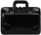 Time Resistance Schlanke Aktentasche aus Leder – Handgefertigte Italienische Computertasche aus Leder – Laptoptasche (Schwarz)