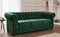 Lisa Design William - Chesterfield Sofa - 3-Sitzer - aus Samt Grün