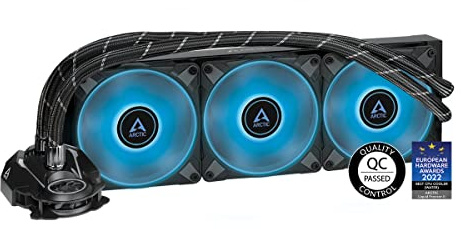 ARCTIC Liquid Freezer II 360 RGB - Dissipatore a liquido multi-compatibile All-in-One CPU AIO con RGB, pompa controllata PWM, velocità della ventola: 200-1800 RPM, LGA1700 compatibile - Nero