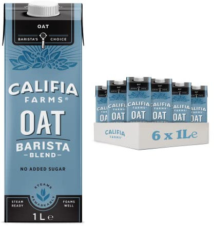 Califia Farms Oat Barista Blend with Calcium - Dairy Free, Lactose Free, Vegan (6 x 1L)