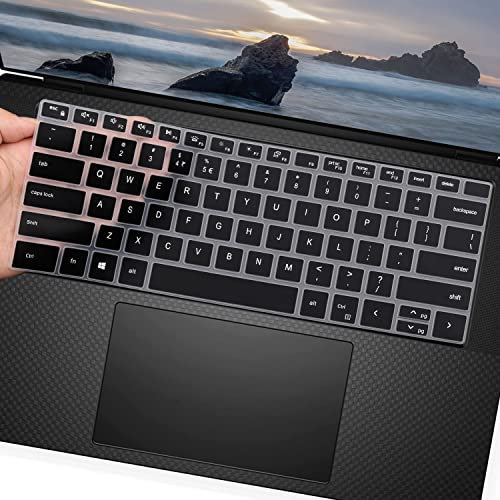 Cover in silicone trasparente per tastiera per Dell XPS 15 9500 9510 9520 15,6 pollici/Dell XPS 17 9700 9710 9720 17,3 pollici Laptop/DELL Precision 5770 5570 5760 5560 0 15. 6 43,9 cm (nero)