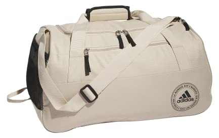 adidas Squad 5 Duffel Bag, Wonder Beige/Black, One Size