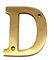 esplanade Brass House Hotel Door Name - Wall Door Plaque Alphabet Letter Z - 4 Inches (D Alphabet - 4)