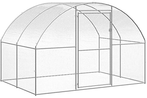 Chenshu Outdoor-Hühnerstall, Kaninchenstall, Legenester Für Hühner, Hühnerhaus, 3x2x2 m Verzinkter Stahl