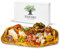 SOLTAKO Tabla de Cortar Cocina Madera de Olivo, Tablas rústicas, Tabla de Queso, Bandeja de Aperitivo de Oliva tunecina, Tabla de Pan de Madera, Tabla para Cortar (45cm)
