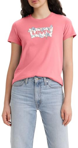 Levi's Femme The Perfect Tee T-Shirt, Tropical Flower Tameless Rose, XXS