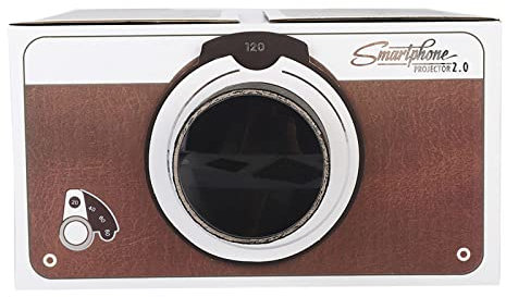 Proiettore Economico Proiettore 19 × 18 × 11 Mini Fai da Te di Seconda Generazione Proiettore Portatile per Telefono Cellulare Intelligente Home Cinema