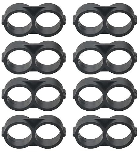 Tapón de tubo de riego por goteo, paquete de 100 accesorios de riego por goteo de 17 mm, enchufe para manguera plegable de tubería de riego por goteo, cierre de extremo de línea de goteo para sistemas