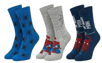 ONOMATO! Spider-Man Jungen Kinder Socken 3 Paar
