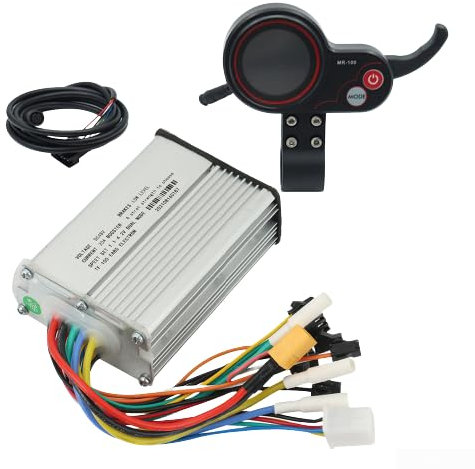 AIDNTBEO Motor-Controller für KUGOO M4 und M4 PRO 48 V 20 A LCD-Display-Bedienfeld (Controller + Display-Bedienfeld)
