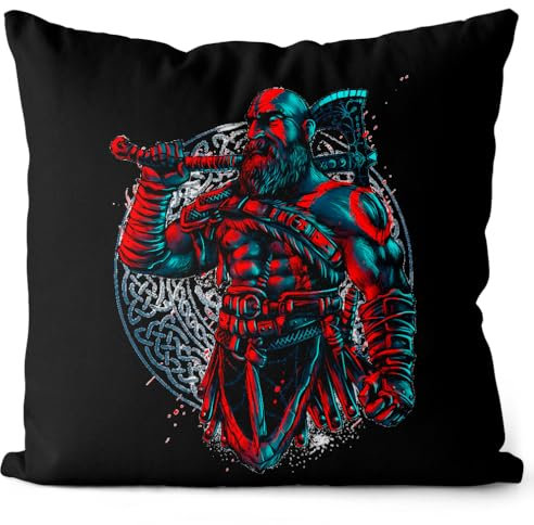 style3 God Fighter Kissen mit Füllung 40cm Baumwolle Action Adventure Kratos Sparta
