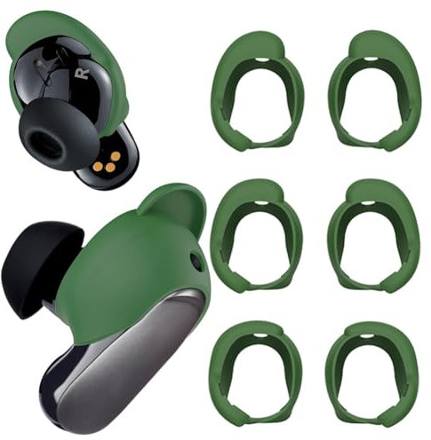 BLOOOK Ohrpolster Kompatibel für Bose QuietComfort Earbuds II & Bose QuietComfort Ultra Earbuds Ohrstöpsel,Ohrhörer Zubehör Kompatibel für Bose QC Earbuds 2 II Abdeckungen Aufsätze (Grün)
