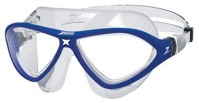 Zoggs Unisex-Adult Horizon Flex Swim Mask Goggles, Clea/Blue/Clear