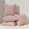 Topfinel Kissenbezug 45x45 Sakura Rosa 4er Set Cord körnig Kissenbezüge Kissenhülle Dekokissenbezug Sofakissen Couchkissen für Sofa Schlafzimmer Wohnzimmer Balkon Kinder flauschig