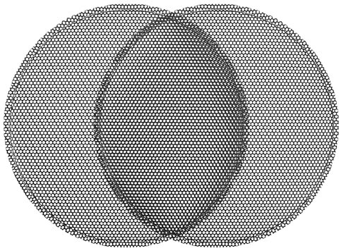 X AUTOHAUX Universal 4.5 Inch Speaker Grills Mesh for Audio Subwoofer 118x124x9mm Grille without Frame Black - Pack of 2
