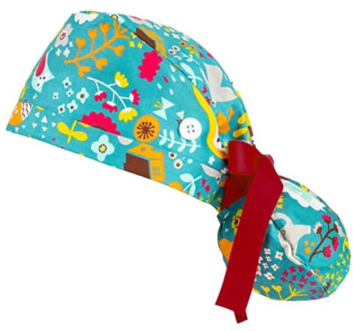 AIchenYW Long Hair Surgical Cap Unisex Doctor Cap Beständig Bequem Arbeitskappen Stilvoll Zeitgemäß Schwesternkappe Krankenschwesternhüte mit Aussagekraft (C, One Size)