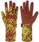 Gartenhandschuhe für Damen, Herren und Damen, Mikrofaser, Leder, langer Unterarm, strapazierfähig, atmungsaktiv ornensicher, Gärtnersicherheit, Arbeitsärmel aus Spandex (Langes Braun, M)