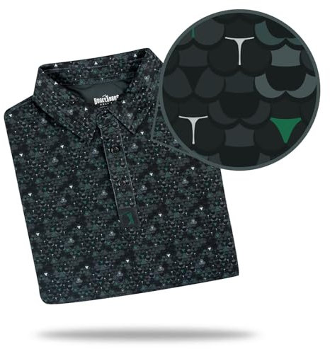 Bogey Bros - Lustige Golf-Polo-Shirts – 4-Wege-Stretch-Herren-Golf-Shirts, kurzärmelig, Golf-Poloshirts für Männer mit UPF 50-Schutz, gemischt, L