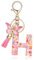T TAKONE Schlüsselanhänger Buchstabe, Schmetterling Glitzer Rosa Schlüsselanhänger, Idealer Geschenk Auto Schlüsselanhänger für Frauen/Kinder-H
