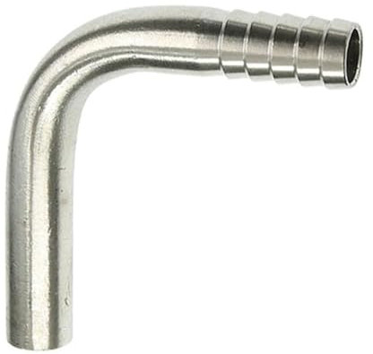 RAMBEX 1 Stück 6 Mm 8 Mm 10 Mm 12 14 16 20 25 Mm Edelstahl 90-Grad-Rohrbogen Pagodenbogen, Einköpfiger Geschweißter Pagodenbogenverbinder(14MM)