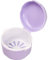 Zahnprothese Etui, Prothese Box, Prothesenkoffer, Zahnspangen Behälter Tragbare, Falsche Zähne Aufbewahrungsbox, Gebissdose Reinigung mit Spülkorb, Dentures Case für Einweichen Lagerung (Lila)