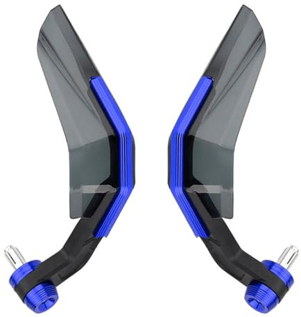 MOCNT Guardamanos para Moto 7/8 Protector de Manos para Motocicleta con Escudo A Prueba de Viento Protector de Manillar Deflector Viento Protector Freno Manillar Moto Azul