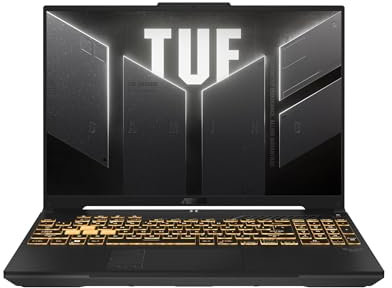 ASUS TUF A16 | 16 WQXGA 165Hz | AMD Ryzen 9 7940HX | RAM: 16GB (DDR5) | SSD: 1TB | NVIDIA RTX 4070 | beleuchtete RGB Tastatur | Windows 11 Pro | Office 2024 Pro