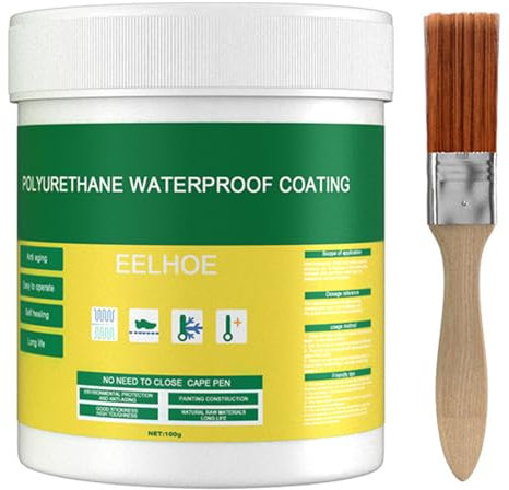 Liquide Étanchéité Transparent, 2025 Agent imperméable et anti-fuite, agent de revêtement imperméable transparent, émulsion de mastic isolant imperméable, bande etancheite toiture terrasse (100g, 1)