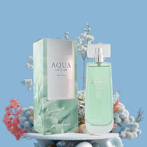 La Rive Aqua Woman Eau de Parfum für Damen, 90 ml | Frischer, blumig-aquatischer Duft | Langanhaltendes Damenparfüm | Geschenkidee für Frauen