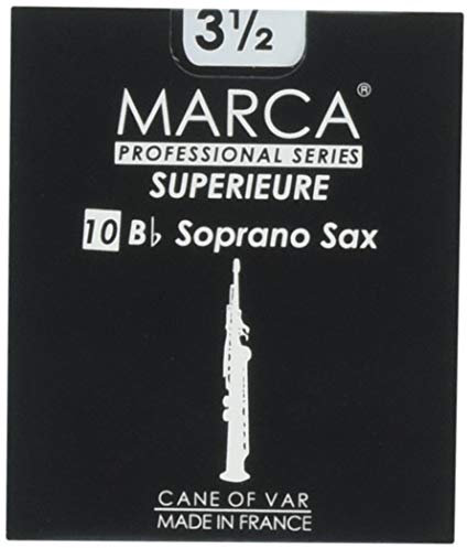 Marca SP335 Superieure Soprano Saxophone Reeds 3.5, Box Of 10