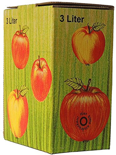 SELMA 10 Stück 3 Liter Bag in Box Karton in Apfeldekor