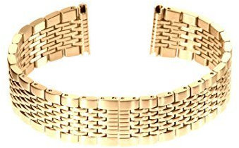slow - Goldenes Metallarmband - 20mm Breite