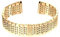 slow - Goldenes Metallarmband - 20mm Breite