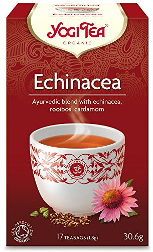 Yogi Tea Echinacea Teabags (Pack of 2, Total 34)