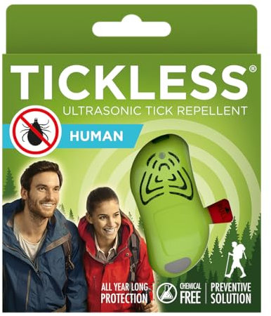 Tickless Human Repellente ad ultrasuoni Contro Le zecche per Ogni età - Verde