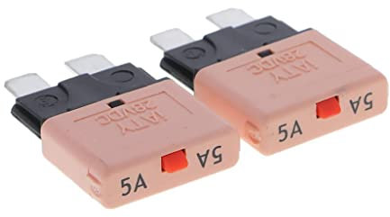 MagiDeal 12V Auto Rückstellbare Mini Sicherung Leistungsschalter, 5A, Grün