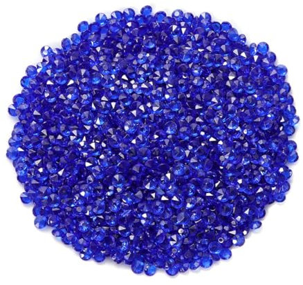 Supvox Deko Diamante Kristall Dekosteine Tischdeko Diamanten Hochzeit Streudeko 4,5mm 2000 Stück (Blau)