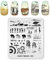 KADS Nail Art Stamping Plates Set Image Template Stencils Elephant Giraffe Lion Pattern with Stamping Plates Holder Case Organizer (TR009)