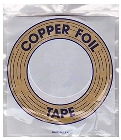 Edco Kupferfolie, schwarzes Klebeband für Glas, 2,2 cm x 30 m