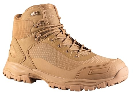 Mil-Tec Tactical Boot Lightweight • Leichter Einsatzschuh mit Speed-Lace-System & verstärktem Zehenbereich • Taktischer Ripstop-Schuh mit rutschfester Sohle für Outdoor & Arbeit