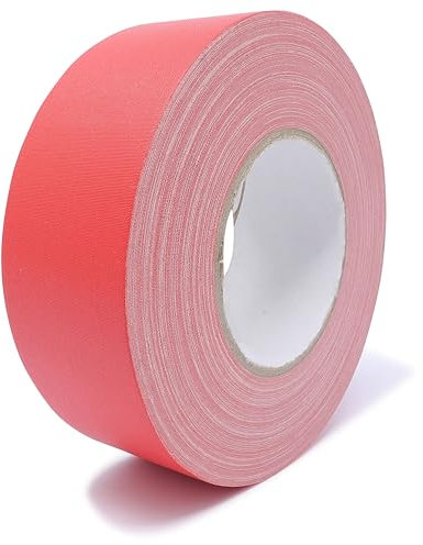 gws Gewebeklebeband 1 Rolle, premium Panzertape in Profi-Qualität mit Natur-Kautschukkleber, Wasserdicht, Breite: 50mm Länge: 50m, Farbe: Rot