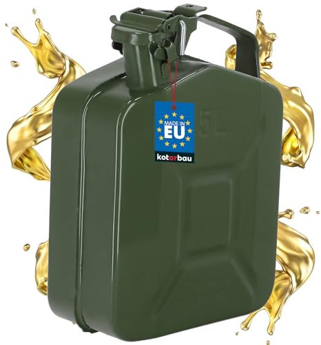 KOTARBAU® Jerrican en métal pour carburant essence 5 l