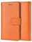 Genuine Leather Bookcase for iPhone 12 PRO Max, Premium authentic Genuine Leather Wallet case with Magnetic, Kickstand, Cash & Card Slots Stockproof Slim Flip bookcase cover 6.5 (Orange)